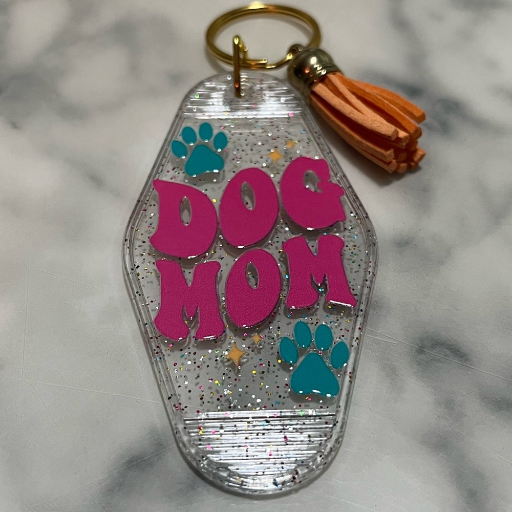 Motel Key Chain Dog Mom